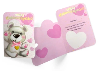 Karnet DK-785 Narodziny (dziewczynka) - Passion Cards