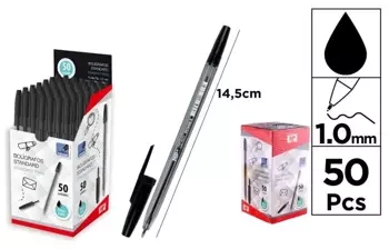 Długoopis czarny (50szt) - MP Main Paper