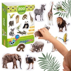 Zwierzęta w zoo - zestaw magnesów - Aston Active