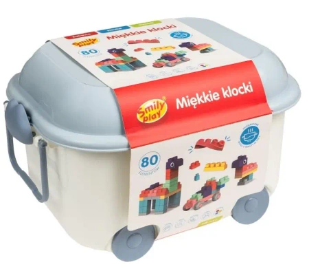 Klocki miękkie 80el - Smily Play