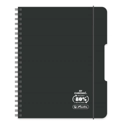 Czarny brulion na spirali B5/80K kratka Ocean (2szt) - HERLITZ