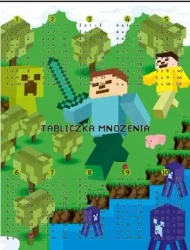 Dwustronna plansza/ściąga A4 Tabliczka mnożenia - Henry