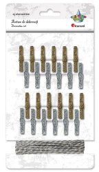 Klamerki drewniane 24szt - Titanum