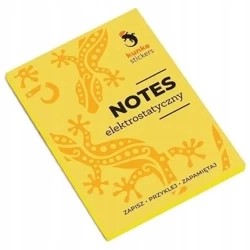 Notes elektrostatyczny żółty 7x9,8cm 100 karteczek - Kunke