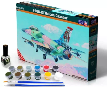 Model samolotu D-34 F-16A Halcon Cazador, 1:72