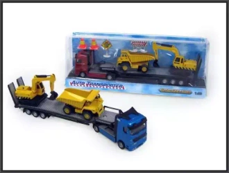 Autotransporter z dwoma pojazdami bud. w pud.541757 HIPO