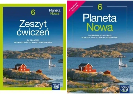 Geografia 6 Planeta Nowa Podręcznik + zeszyt ćwiczeń Nowa Era PAKIET - Kamila Skomoroko