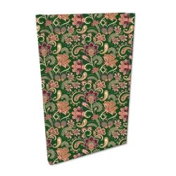 Notes A5 kratka Soft Touch Paisley Kwiaty Green - EV-Corp