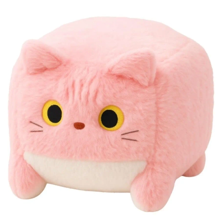 Maskotka przytulanka kot różowy 18cm - Leantoys