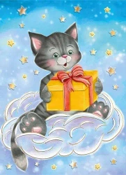 Karnet A5 Kot z prezentem - Henry