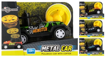 Auto Metalowe z Dyskiem Mix Mega Creative 568824