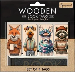 Zakładki drewniane do książki Przyjaciele - Cozywood