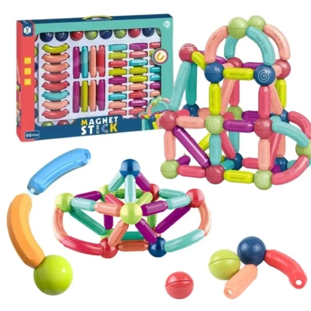 Klocki magnetyczne XXL 66el - Maksik