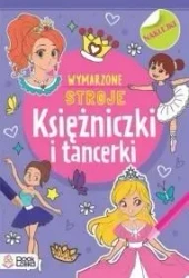 Księżniczki i tancerki. Kolorowanki z naklejkami - praca zbiorowa