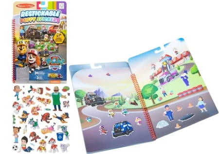 Psi Patrol Historie z naklejkami wypukłe - Melissa & Doug