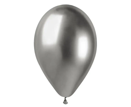 Balony shiny srebrne 33cm 5szt - Godan