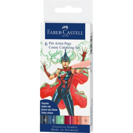 Zestaw pisaków do rysowania komiksów 6szt - Faber Castell