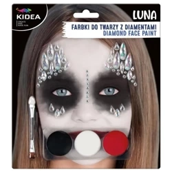 Farbki do twarzy Luna z diamentami KIDEA - DERFORM