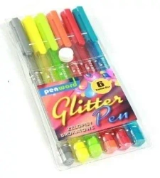 Żelopis brokatowy 6 kolorów - Penword