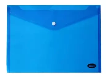 Teczka kopertowa na zatrzask 235x335mm niebieska - Beniamin