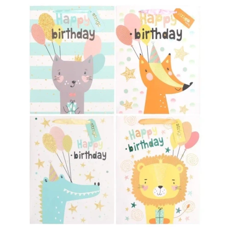 Torba prezentowa Party 26x12x32cm mix STRIGO