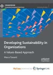 Developing Sustainability in Organizations - Marco Tavanti