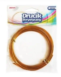 Druciki florystyczne 3mx2mm złote - Brewis