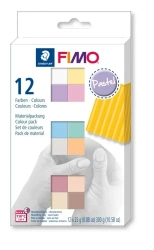 Fimo Soft 12x25g kolory Pastel - Staedtler