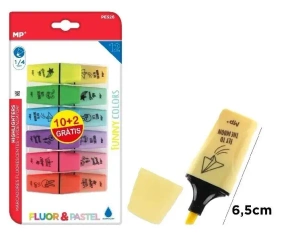 Zakreślasz fluorescencyjno-pastelowy mini 12szt - MP Main Paper