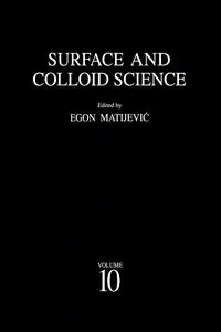 Surface and Colloid Science - Matijevic Egon