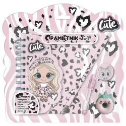 Pamiętnik z kłódką 2w1 + przybory Best Friends 10 - DERFORM