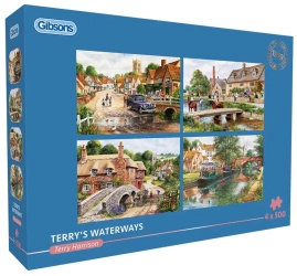 Puzzle 4x500 Spokojna woda - Gibsons