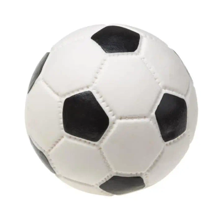 Piłka futbolowa piszcząca (dla psa) 7cm MIX - Nefi