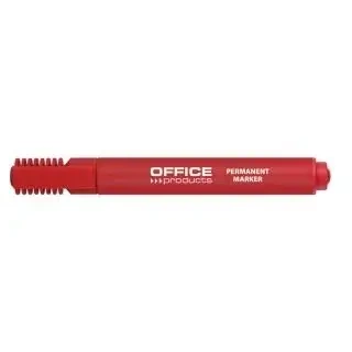 Marker permanentny ścięty 1-5mm czerwony (12szt) - Office