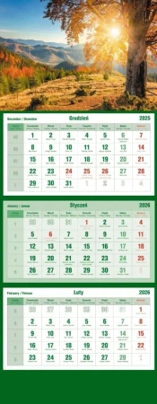 Kalendarz 2026 trójdzielny Jesień - praca zbiorowa
