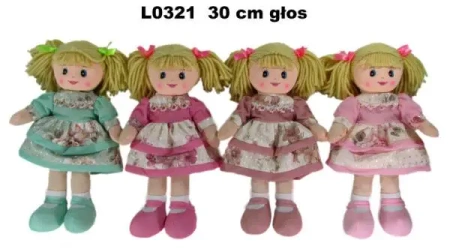 Lalka błyskotka z głosem 30cm MIX - Sun-Day