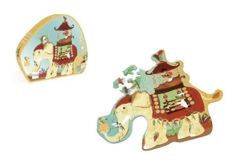 Puzzle 37 konturowe Słoń - SCRATCH