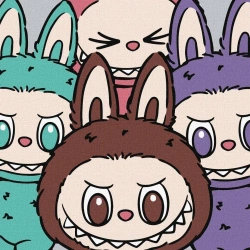 Malowanie po numerach - Ekipa Labubu 25x25cm - Ideyka