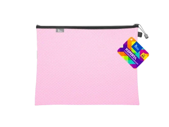 Koperta B5 z suwakiem metalalowym różowa - Tetis