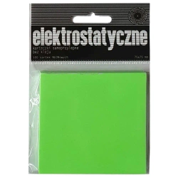 Karteczki elektrostatyczne 75x75mm 100K zielone - Ziemia Obiecana