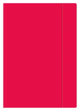 Teczka z gumką. A4+ czerwona. - Interdruk