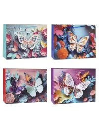 Torebka ozdobna 31x40x12cm pop-up mix ROZETTE