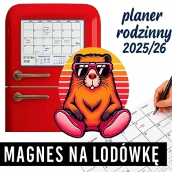 Kalendarz 2025/26 planer rodzinny magnes Kapibara - Evena