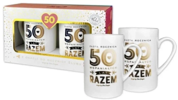 Zestaw 2 kubków Gold 50 rocznica - Pan Dragon