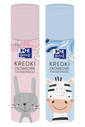 Kredki ołówkowe Kids tuba 12 kolorów - Oxford