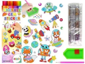 Naklejki haft diamentowy kosmos - Leantoys