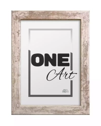 Ramka Hekla 18x24 cm, bielona sosna
