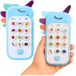 Telefon intraktywny niebieski - Leantoys