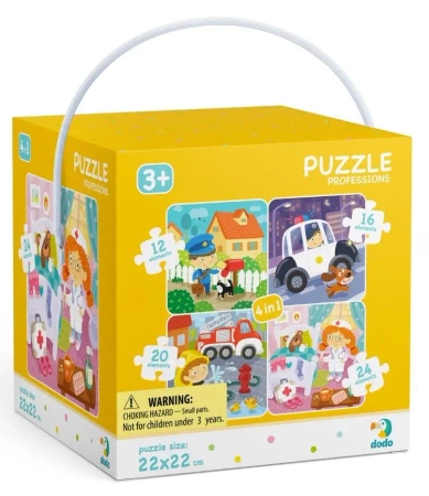 Puzzle 4w1 Moje zawody - Dodo