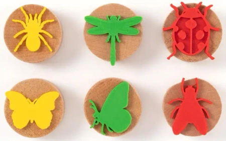 Zestaw drewnianych stempli Owady - ChildGen (GEN OYUNCAK SANAYİ TİCARET A.Ş.)